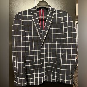 Murano Windowpane Slimfit Blazer